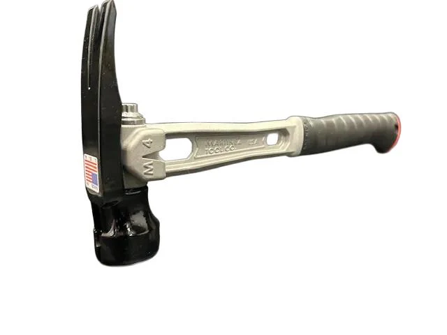 M4 Titanium Handle M115oz Milled Steel Head Curved Grip Framing Hammer - Signature Series - Image 3