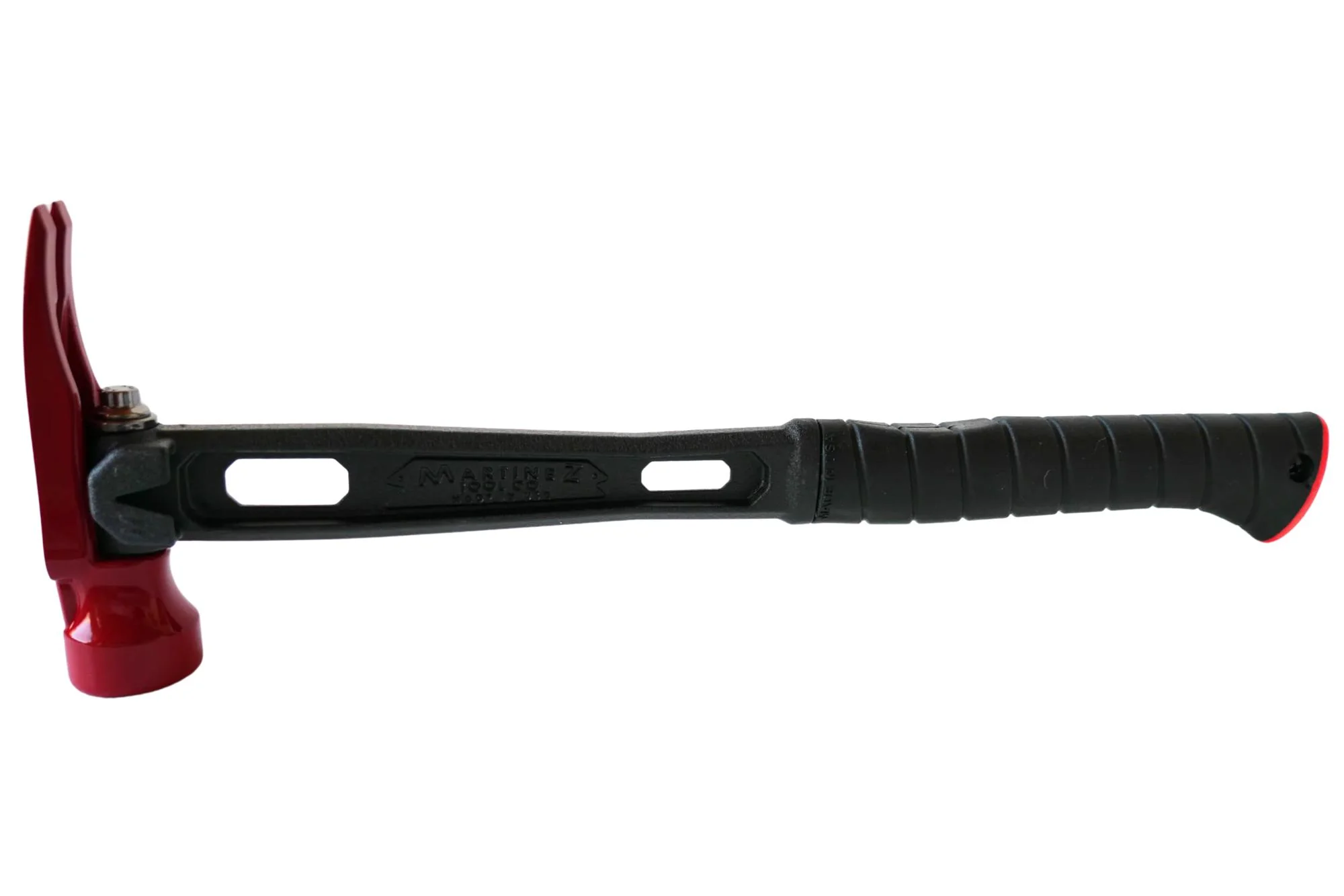 Martinez Red Headed Stepchild 15 oz M1 Milled Face Titanium Framing Hammer - Image 4