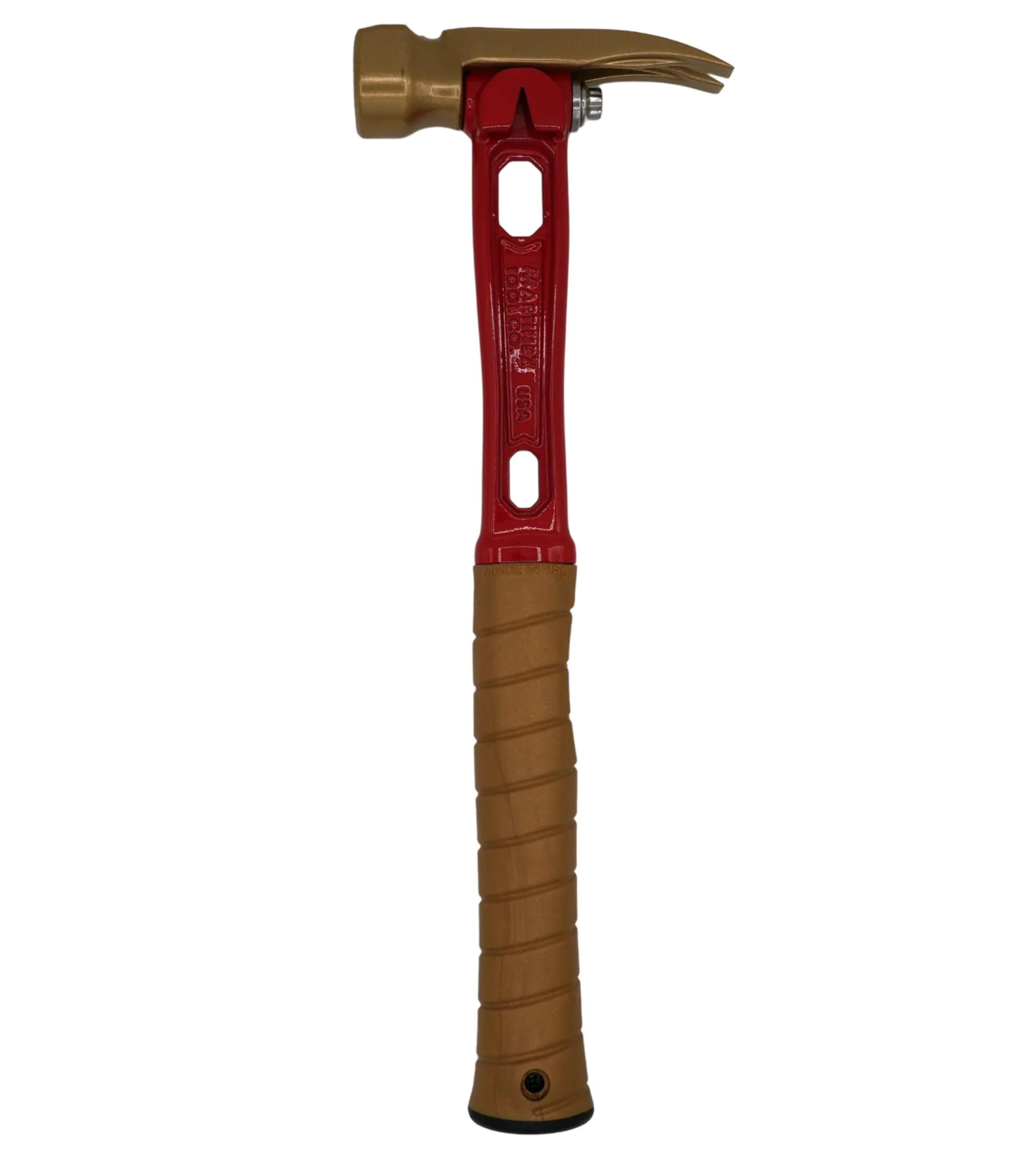 Martinez Iron man 12 oz M4 Dimple Face Titanium Finish Hammer - Image 2