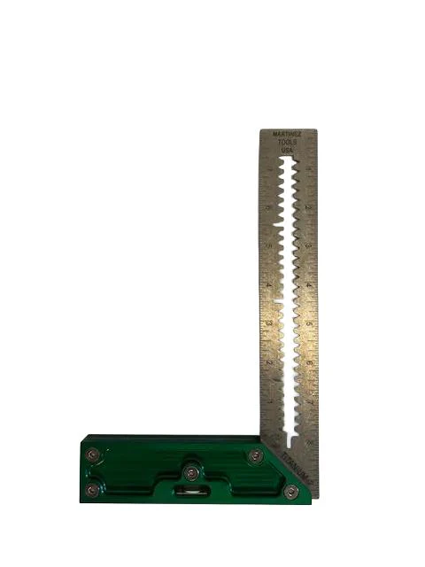 Martinez - Titanium Precision Square - (Green Anodized Heel) - Image 3