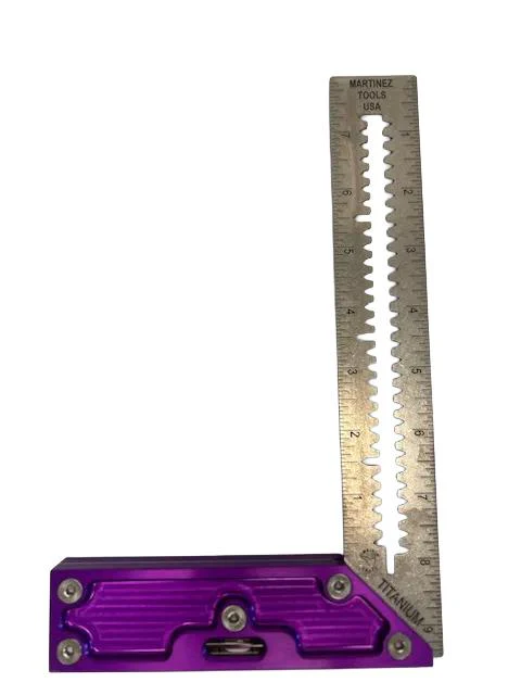Martinez - Titanium Precision Square - (Purple Anodized Heel) - Image 3